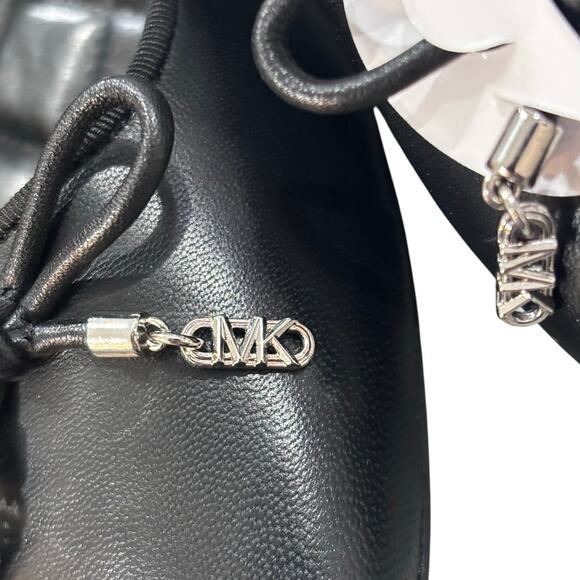 Michael Kors Nori Leather Ballet Flat Black Size 8 - Picture 6 of 8